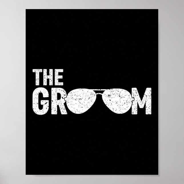 Groom Sungles Möhippa Bröllop Bachelor P Poster (Framsidan)