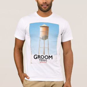 Groom Texas Route 66 Americana-reseutskrift T-shirt