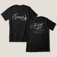 Groom Til Death do us part Skull Goth Bröllop