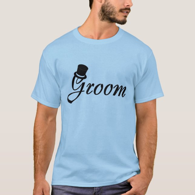 Groom (Top hat) Tee Shirt (Framsida)