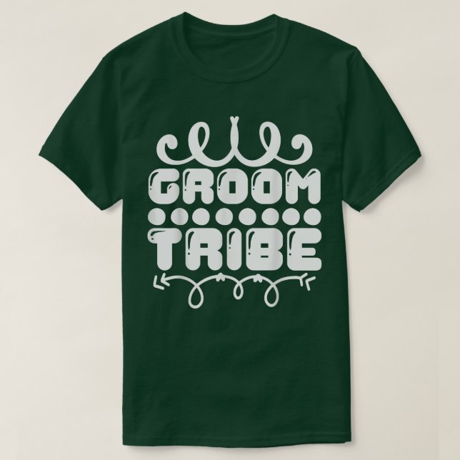Groom Tribe Cute Engagement Wedding Party Matching T Shirt (Design framsida)