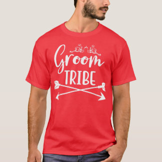Groom Tribe Matching Cute Arrow Wedding Engagement T Shirt