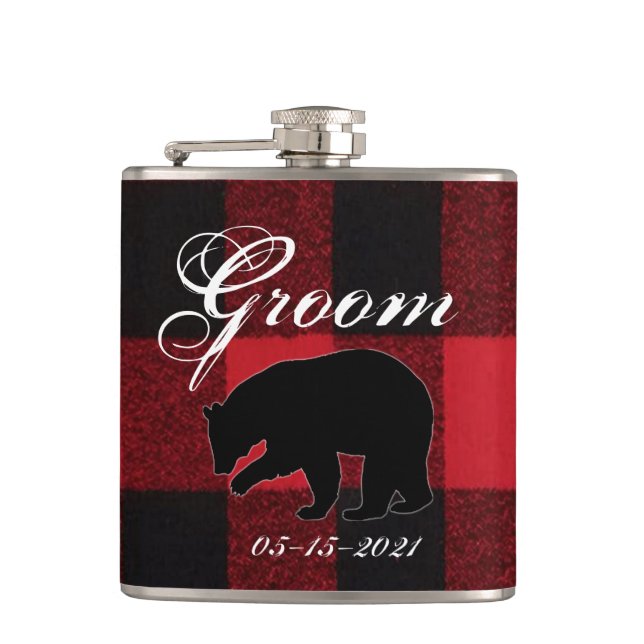 Groom Whiskey-kolv Red Buffalo Play Bear Black Fickplunta (Framsidan)