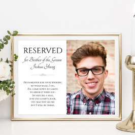 Groombroder i Heaven Photo Memorial Bröllop Poster