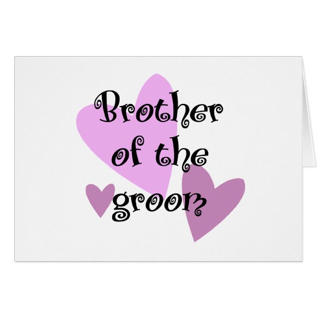 Groombrodern Hälsningskort (Framsidan Horizontal)