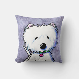 Groomed Gorgous KiniArt Westie Pillow Kudde