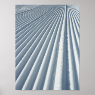 Groomed Ski snöpbana Poster