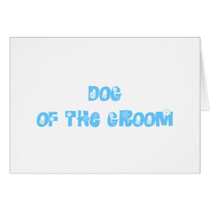 Groomens hund hälsningskort