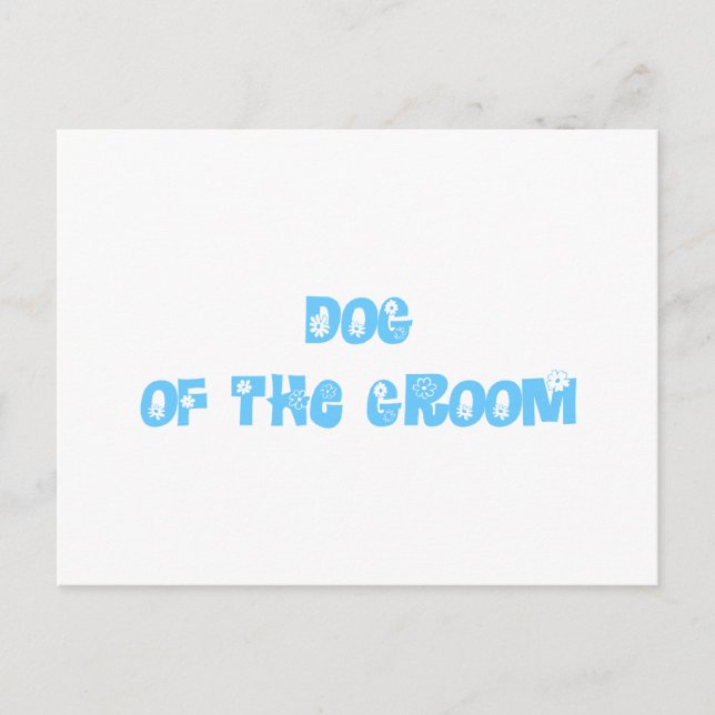 Groomens hund vykort (Framsida)