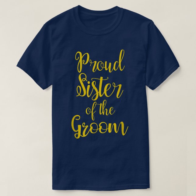Groomens stolta syster t shirt (Design framsida)
