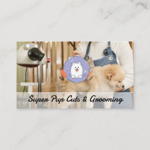 Groomer Borstar Hund Djurservice Visitkort