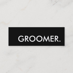 groomer. lojalitetstansmaskinkort lojalitetskort
