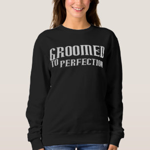 Groomerat till Perfektion Fars dag Lycklig Pappa B T Shirt