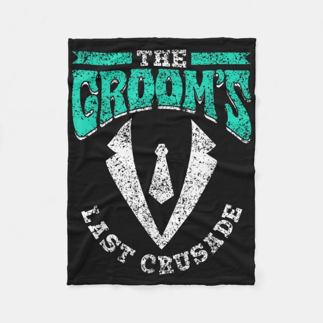 Groomerna senaste Crusade Team Bride Party Groom B Fleecefilt (Framsidan)