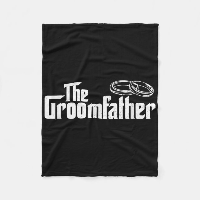 Groomfadern - Far i Groom Bröllop Brid Fleecefilt (Framsidan)