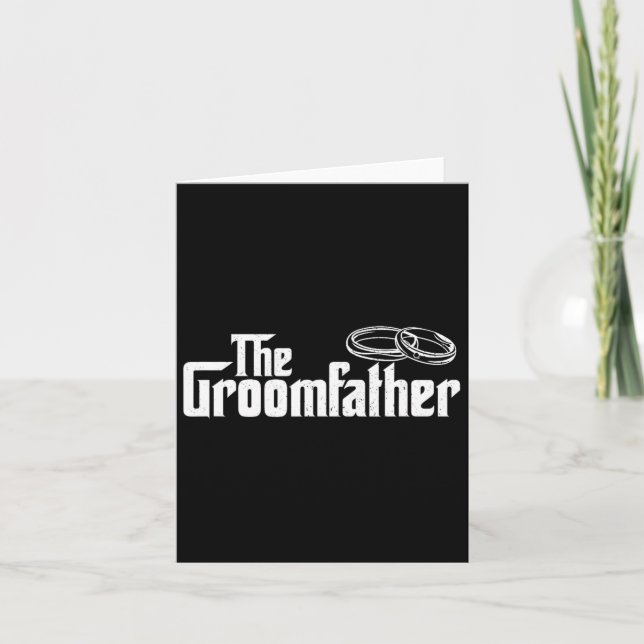 Groomfadern - Far i Groom Bröllop Brid Kort (Framsida)
