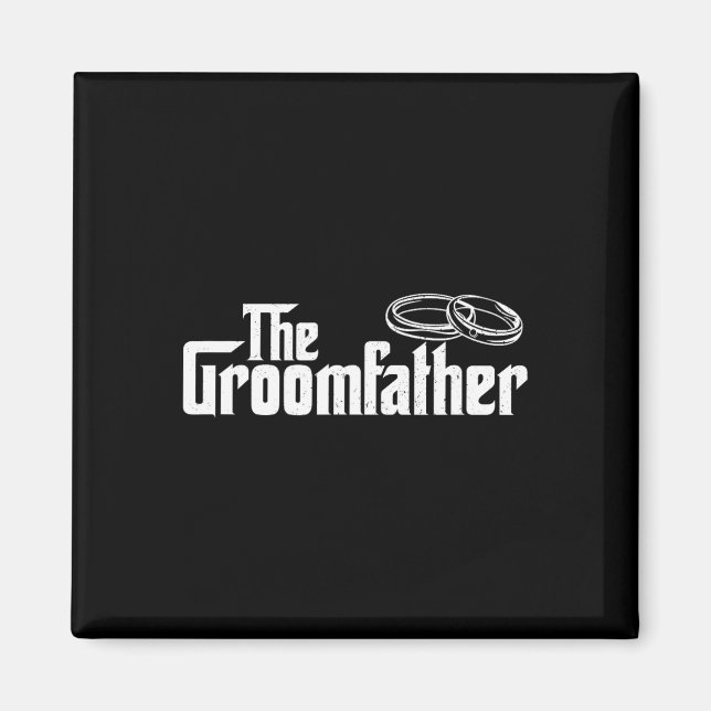 Groomfadern - Far i Groom Bröllop Brid Magnet (Framsidan)