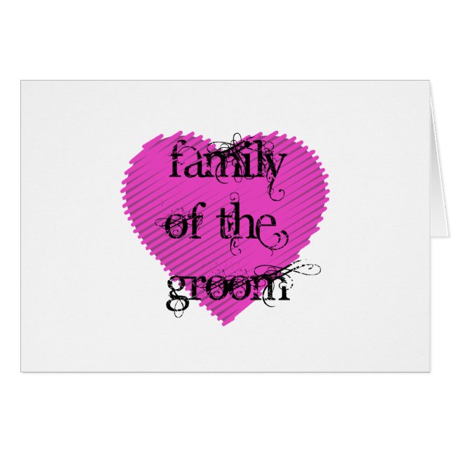 Groomfamiljen Hälsningskort (Framsidan Horizontal)