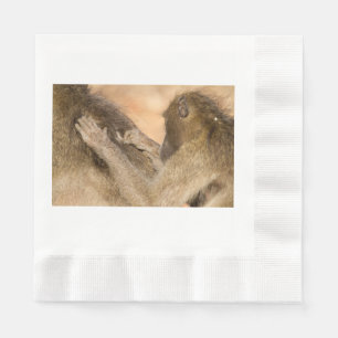 Grooming baboons pappersservett