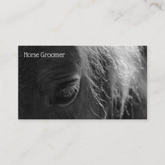 Grooming Horse Visitkort (Framsida)