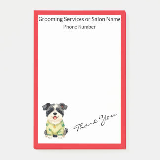 Grooming Pet Personalized Luxury Trendy Collection Post-it Block