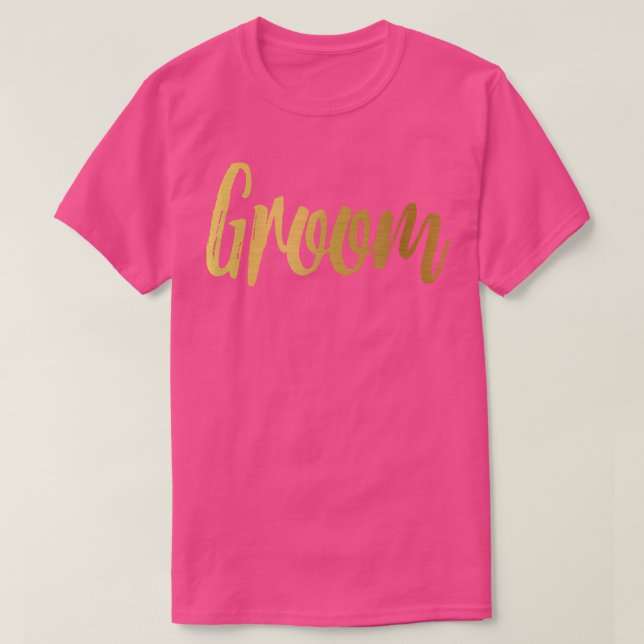 GroomMatching Wedding Bride Bachelor Party  T Shirt (Design framsida)