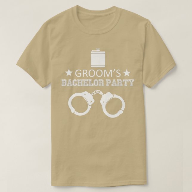 Grooms Batchelor Party Funny  T Shirt (Design framsida)