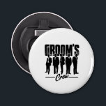 Grooms besättning - Marskalkar Bachelor Party Flasköppnare<br><div class="desc">Se till att dina marskalkar tittar extra coola på din stora dag med vår öppnare i anpassningsbar Flaska! Vår högkvalitativa öppnare i Flaska kommer med ett unikt "Groom’s Crew"-citat, perfekt för dessa kandidatpartier och uppvaktning i marskalkarna party. Med öppnaren i Flaska är det en tankfull minnesstund som kan användas långt...</div>