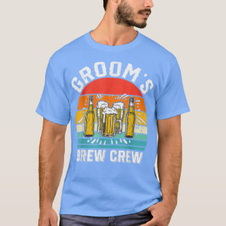 Grooms Brew Crew Funny Groomsmen Bachelor Party St T Shirt
