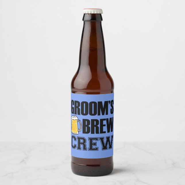 Grooms Brew Crew Marskalkars öletikett flaska Ölflaska Etikett (Framsida)