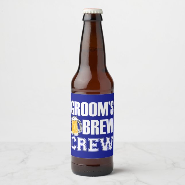 Grooms Brew Crew Marskalkars öletikett flaska Ölflaska Etikett (Framsida)