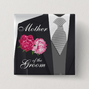 Grooms Brudens sida - Rosa Flowers Knapp