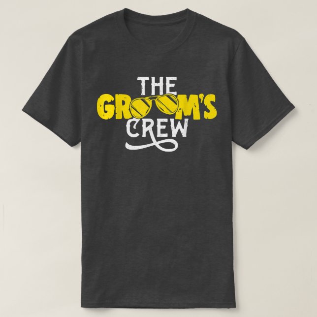 Grooms Crew Bröllop Funny Bachelor Party2153 T Shirt (Design framsida)