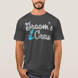 Grooms Crew Funny Boat Cruise Bachelor T Shirt