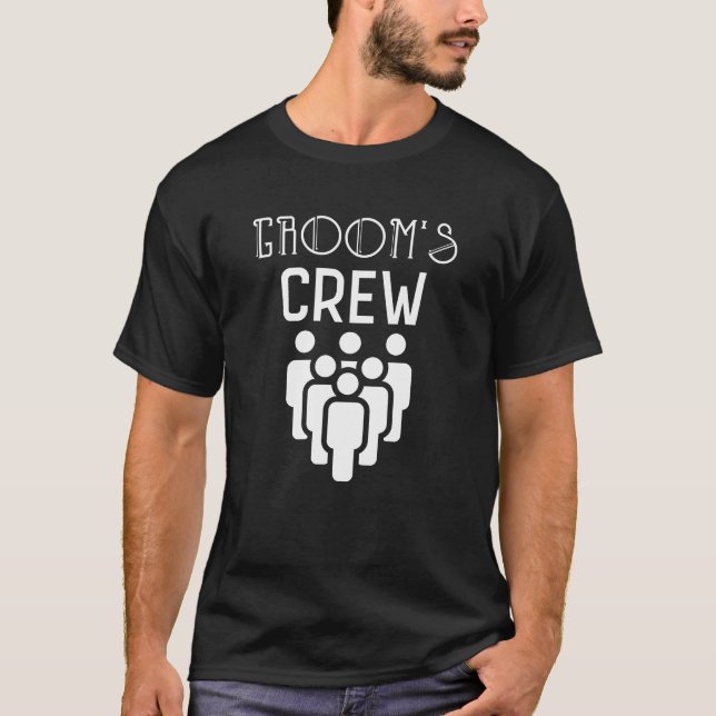 Grooms Crew Marskalkars Bachelor Party Gift T Shirt (Framsida)