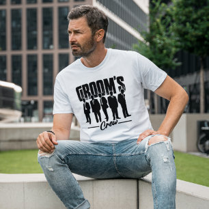 Grooms Crew Marskalkars Bachelor Party Gift T Shirt