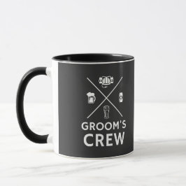 Grooms Crew Marskalkars Bachelor Party Mugg