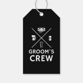 Grooms Crew Marskalkars Bachelor Party-Tack Presentetikett