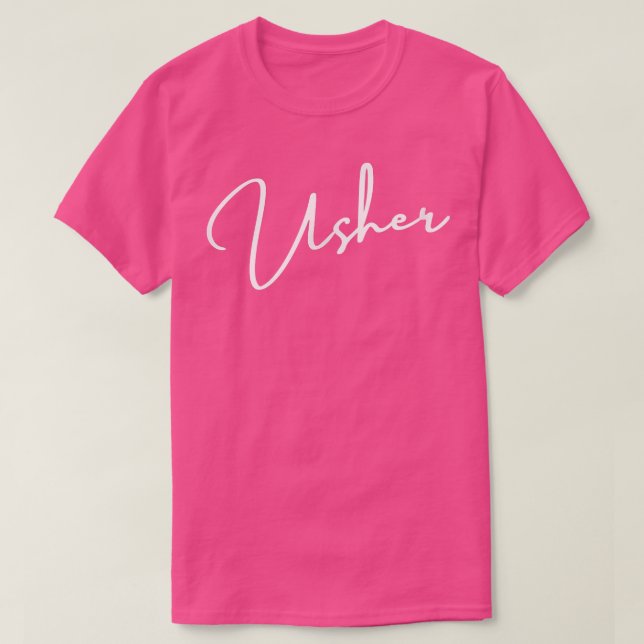 Grooms Crew Usher Bachelor T Shirt (Design framsida)