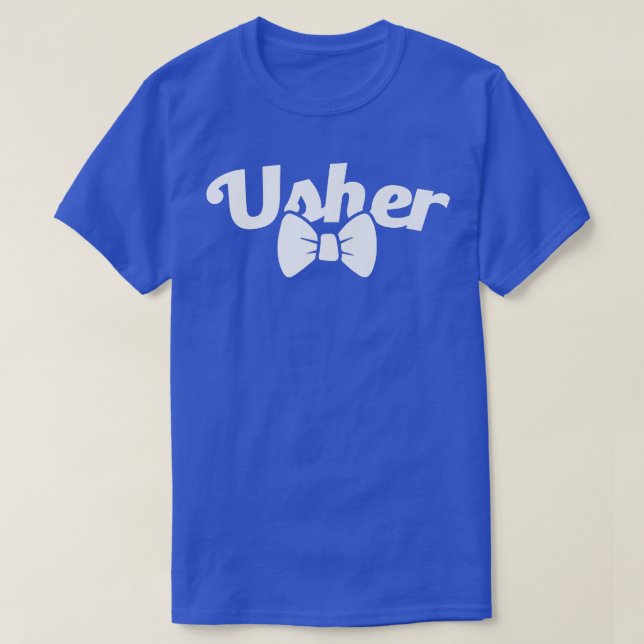 Grooms Crew Usher Bachelor T Shirt (Design framsida)