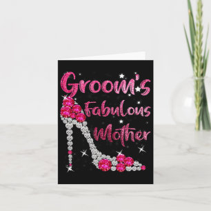 Grooms Fabulous Mor Lycklig Bröllop Marry Marrie Kort