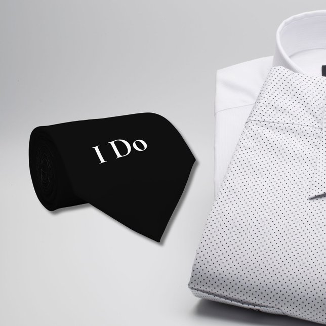 Groom's I Do Bröllopsdag Apparel Black Slips (Skapare uppladdad)