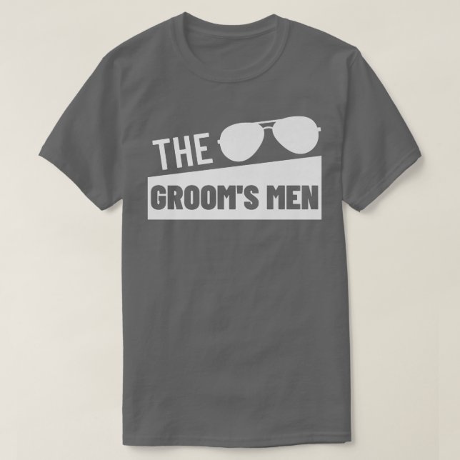 Grooms Manar Bröllopsfest Best Man Bachelor Party  T Shirt (Design framsida)