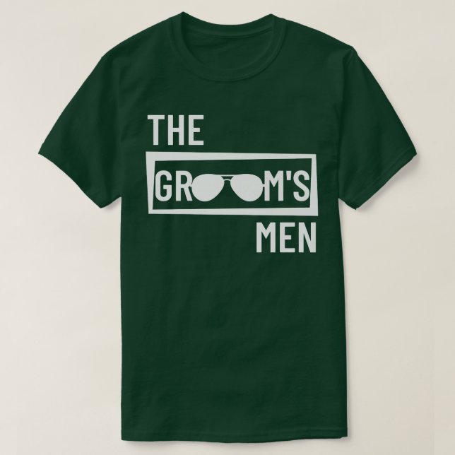 Grooms Manar Bröllopsfest Best Man Bachelor Party  T Shirt (Design framsida)
