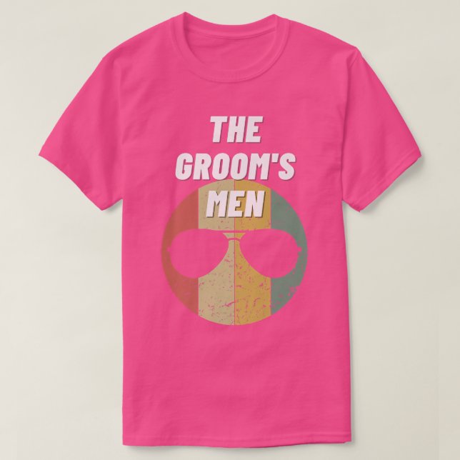 Grooms Manar Bröllopsfest Best Man Bachelor Party  T Shirt (Design framsida)