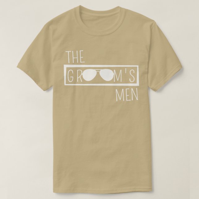 Grooms Manar Bröllopsfest Best Man Bachelor Party  T Shirt (Design framsida)