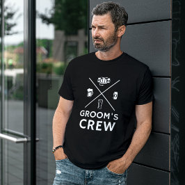 Grooms Marskalkar för besättning Bachelor Party-gå T Shirt