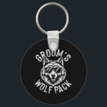 Grooms Marskalkar för Varg Pack Bachelor Party Gro Nyckelring<br><div class="desc">Grooms Varg Pack Marskalkars Bachelor Party Groom Team</div>