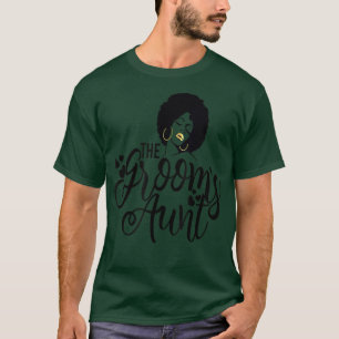 Grooms Moster Black Bride Bröllop Möhippa Aunti T Shirt