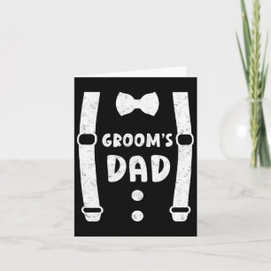 Grooms Pappa Far i Groom Funny Tee Bröllop Kort